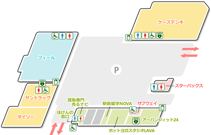 東海太田川フロアマップ
